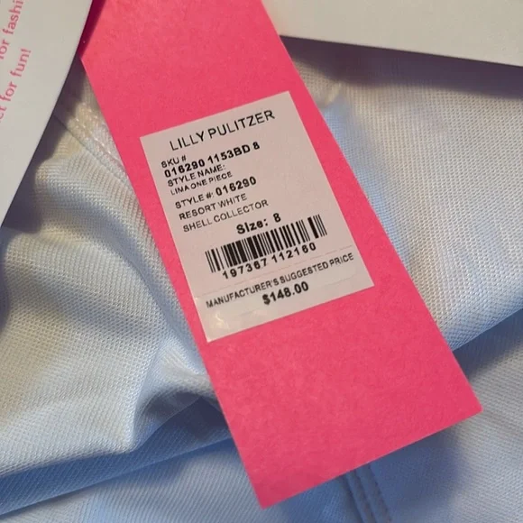 Lilly Pulitzer Blue Turtle Print One Piece Swimsuit - Picture 8 of 9